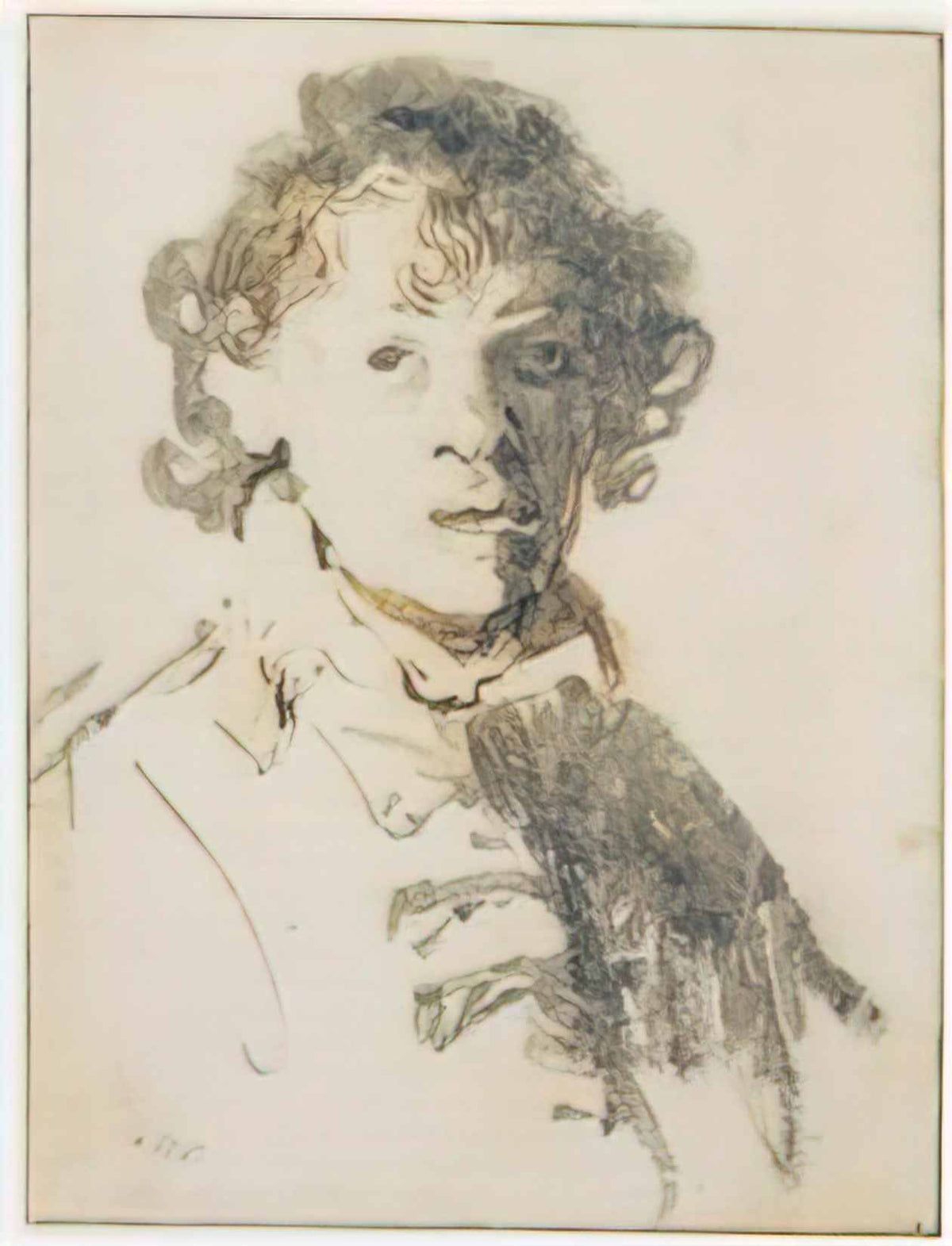 Rembrandt self portrait open mouthed Art A4 Photo Print