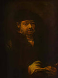 Rembrandt self portrait with a sketch book Art A4 Photo Print