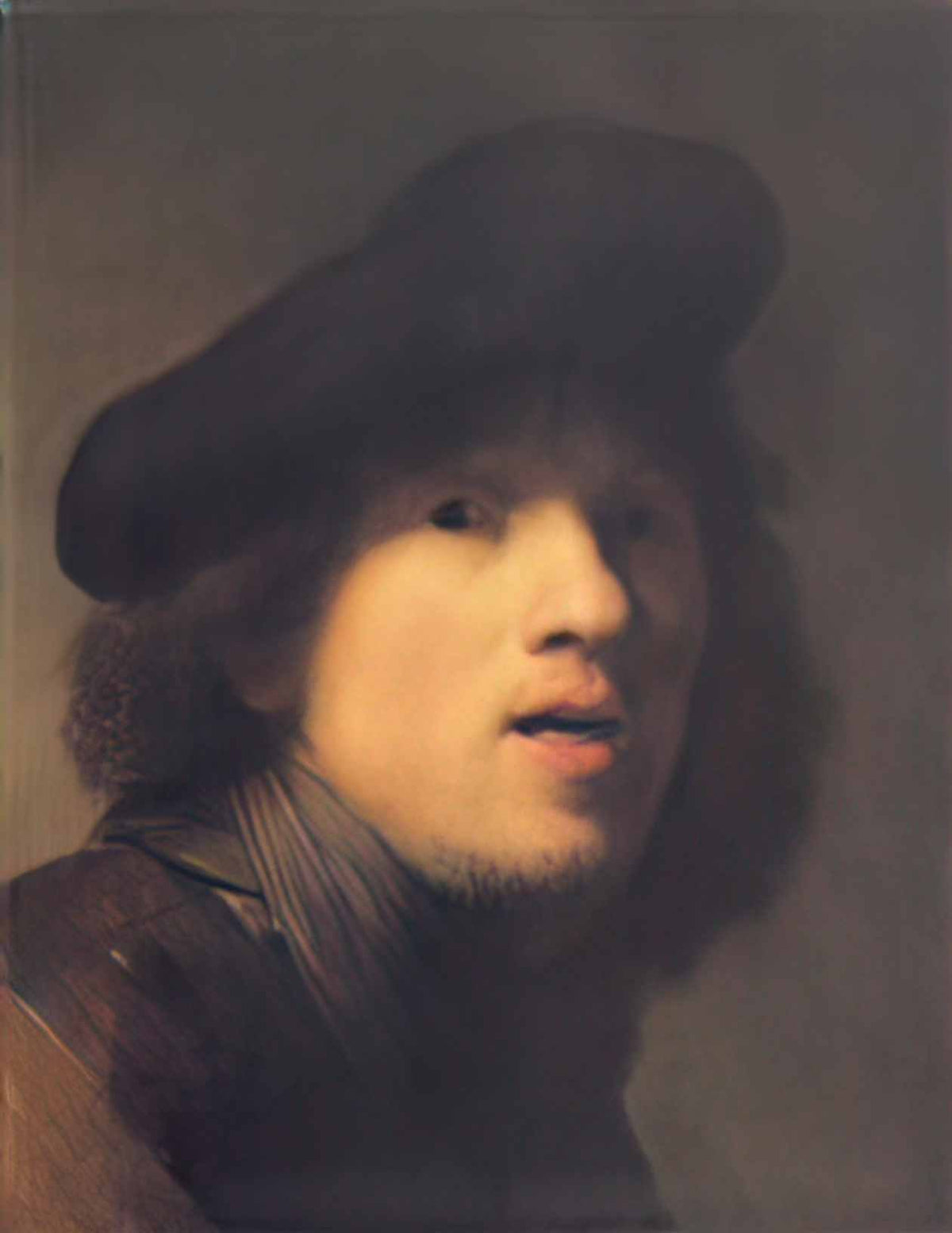 Rembrandt self portrait with gorget and beret Art A4 Photo Print