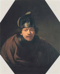 Rembrandt self portrait with helmet 1634 Art A4 Photo Print