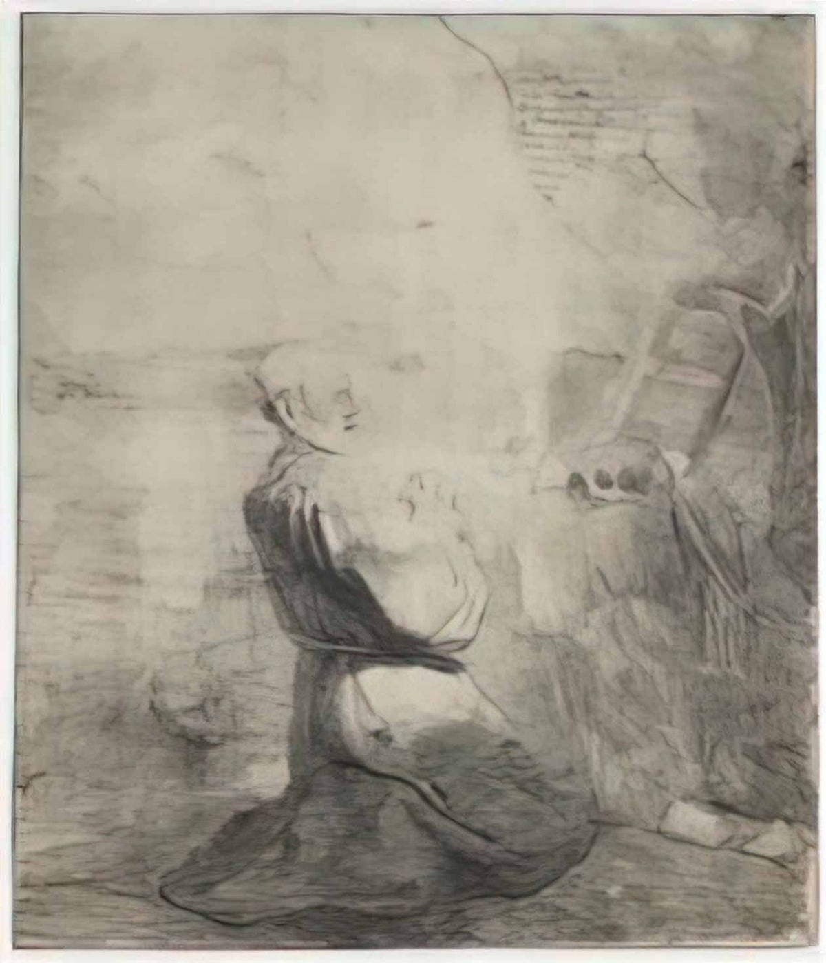 Rembrandt st jerome kneeling 1630 Art A4 Photo Print