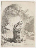 Rembrandt st jerome praying 1632 Art A4 Photo Print