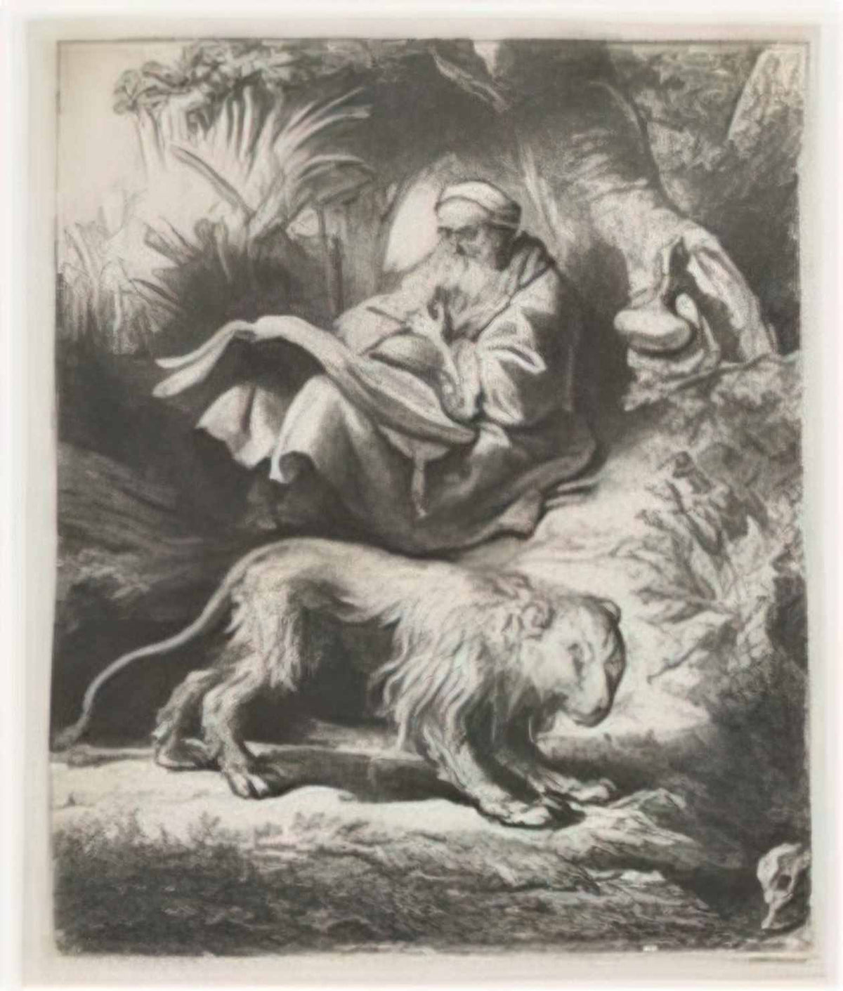 Rembrandt st jerome reading 1634 Art A4 Photo Print