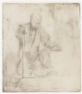 Rembrandt st peter in penitence 1645 Art A4 Photo Print