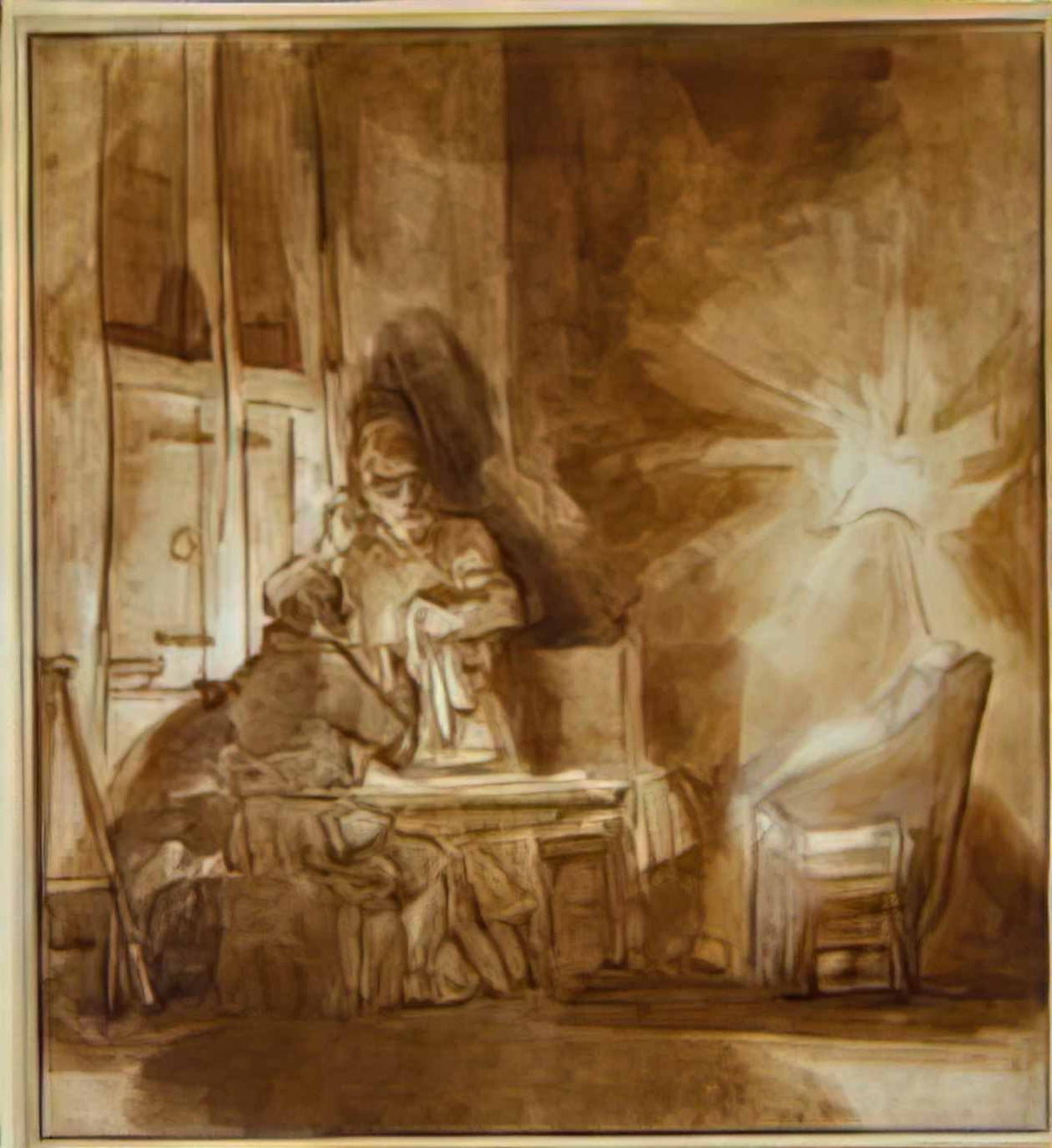 Rembrandt supper at emmaus 1649 Art A4 Photo Print