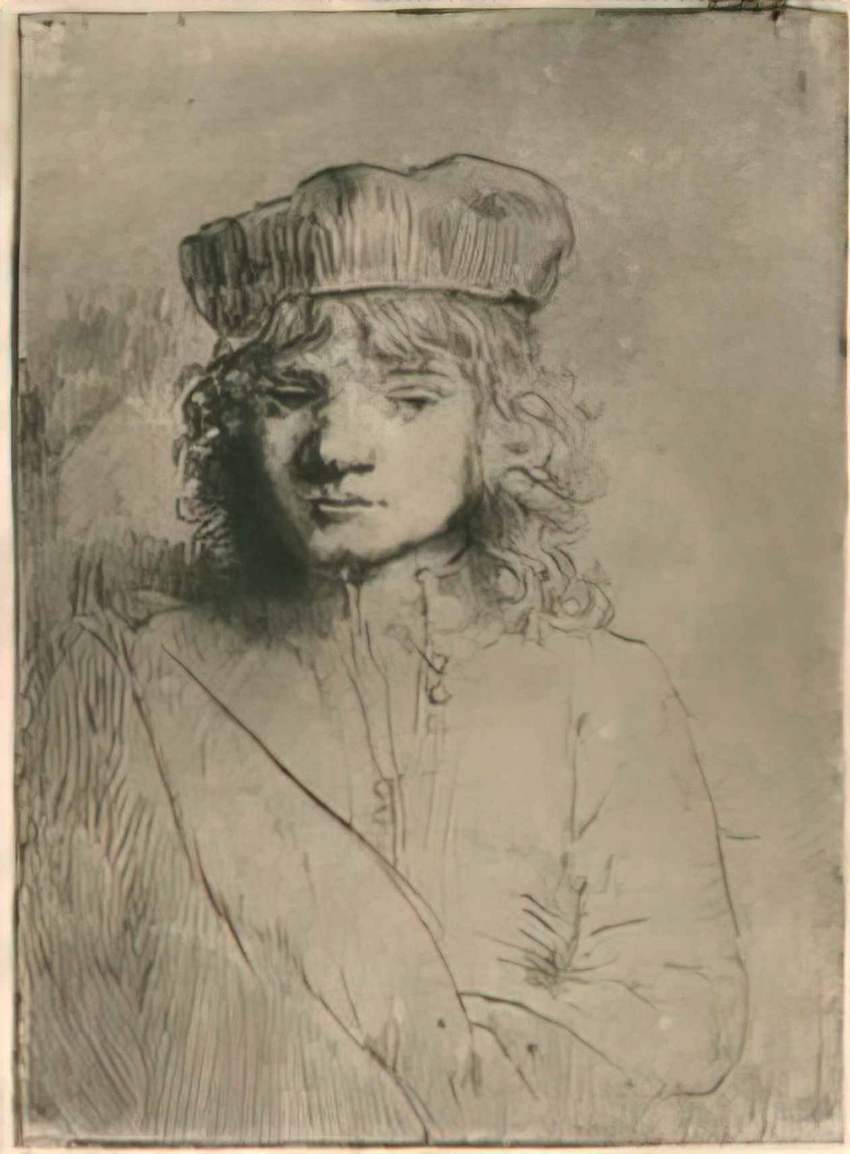 Rembrandt the artist s son titus 1656 Art A4 Photo Print