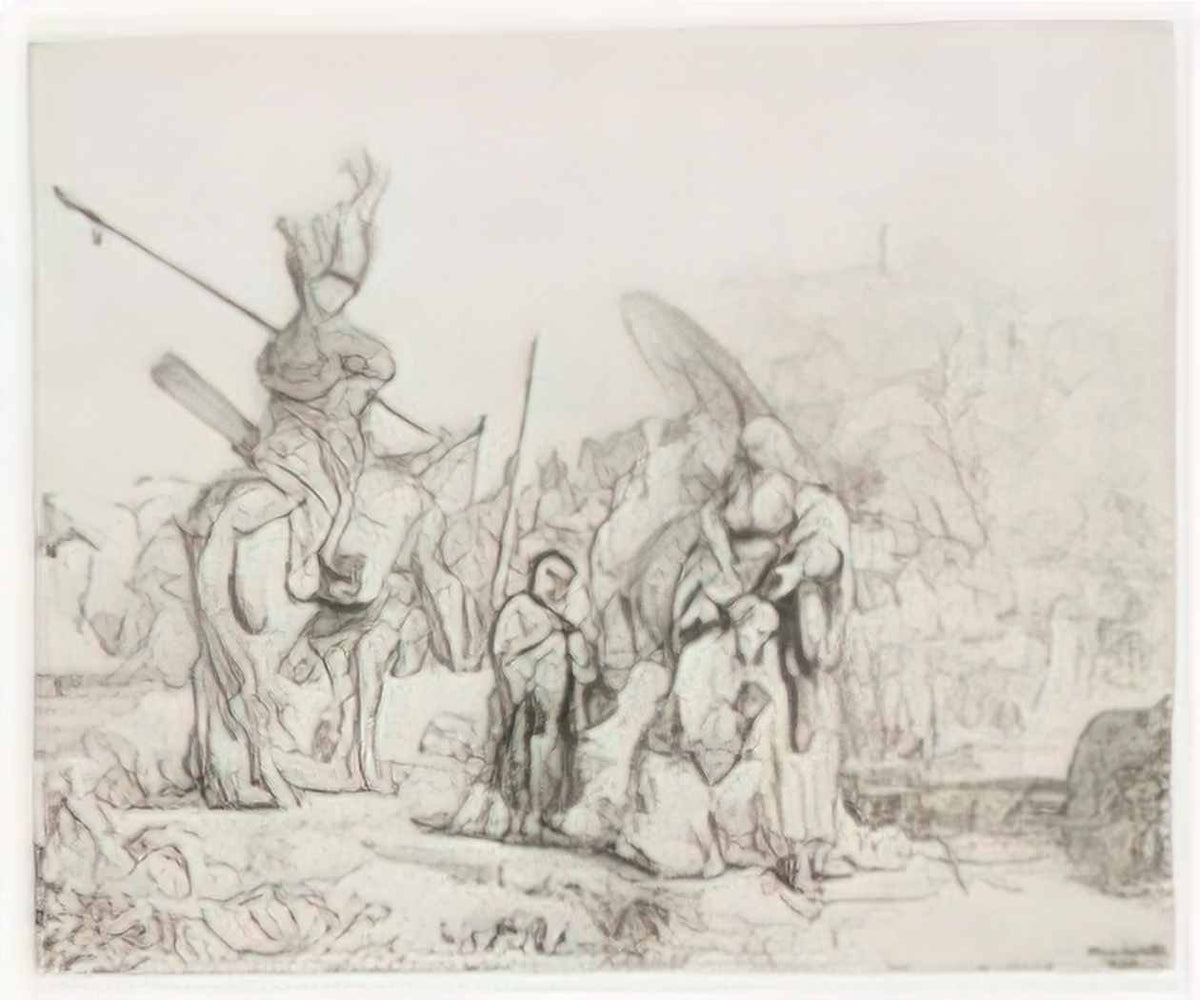 Rembrandt the baptism of the eunuch 1641 Art A4 Photo Print