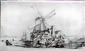 Rembrandt the bastion in amsterdam Art A4 Photo Print
