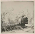 Rembrandt the boathouse called a grotto with a brook 1645 Art A4 Photo Print