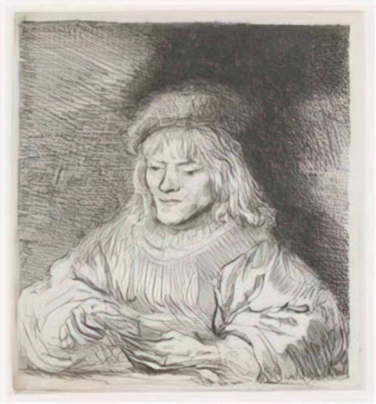 Rembrandt the card player 1641 Art A4 Photo Print