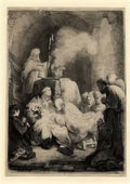 Rembrandt the circumcision small plate Art A4 Photo Print