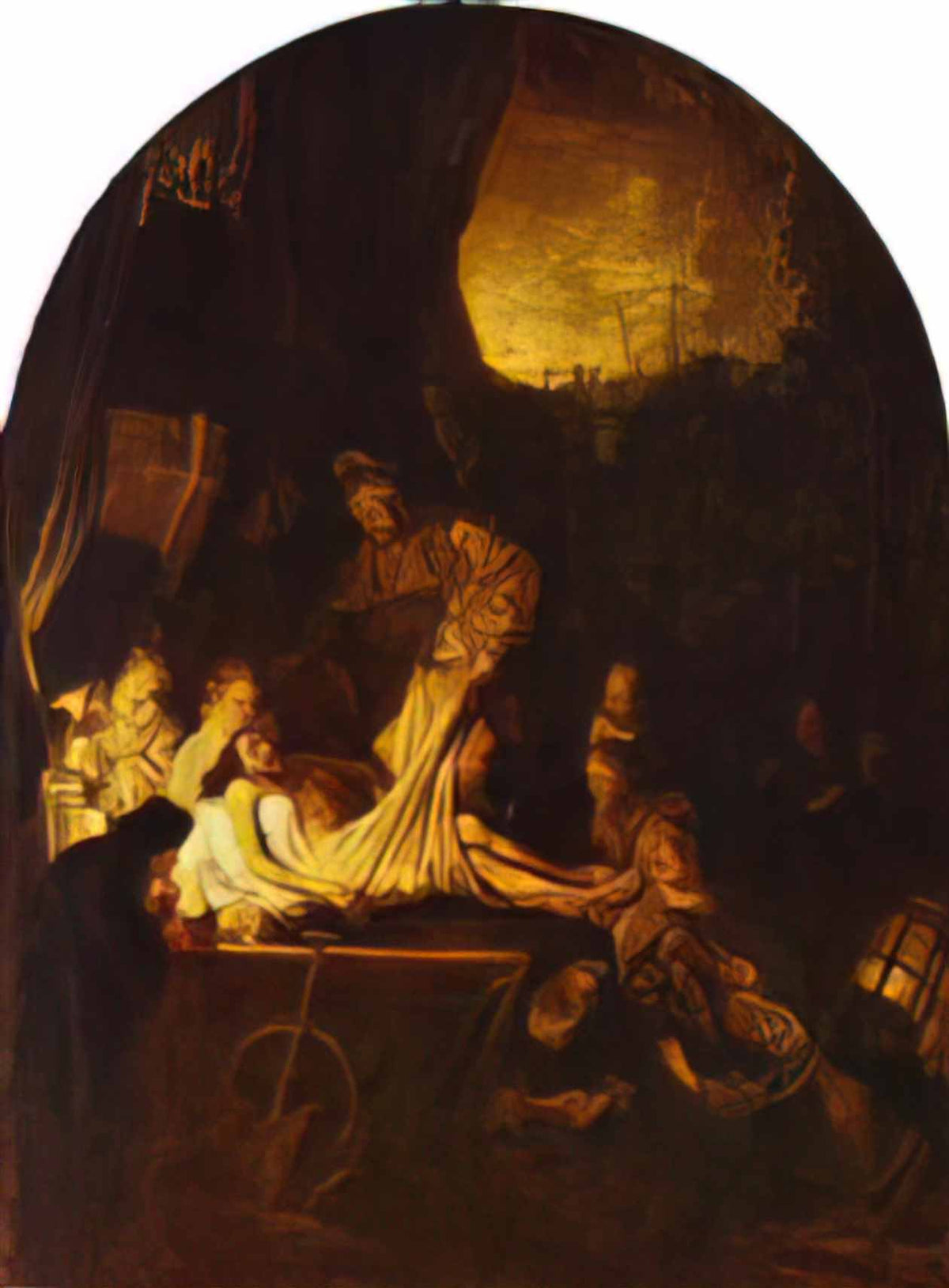 Rembrandt the entombment 1639 Art A4 Photo Print