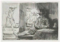 Rembrandt the golf player 1654 Art A4 Photo Print