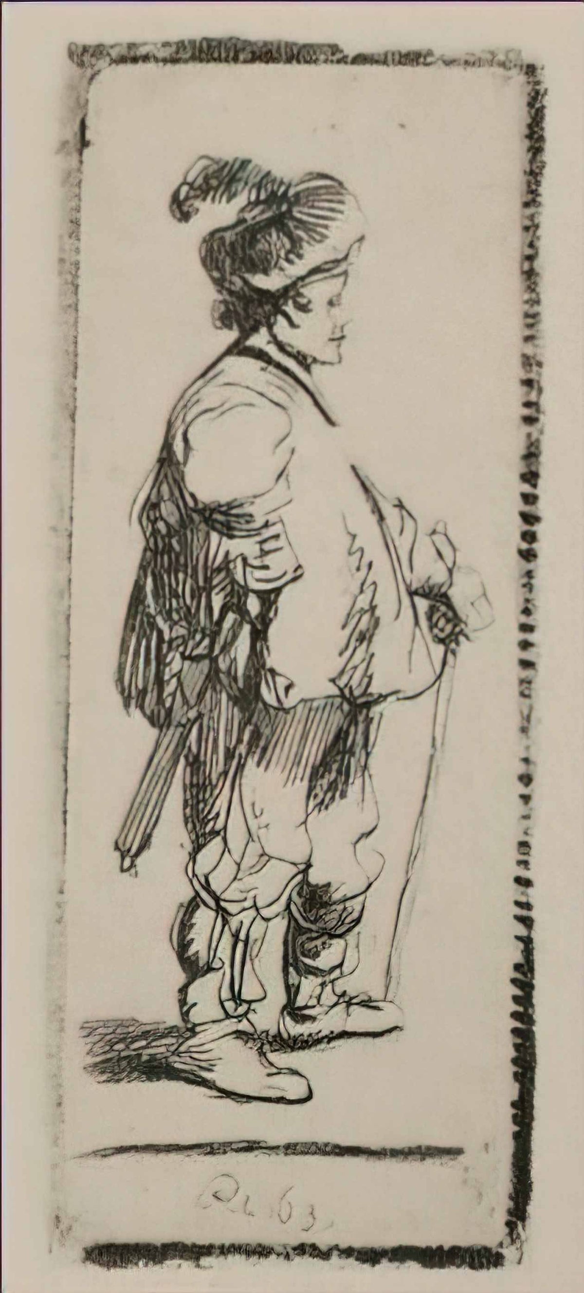 Rembrandt the little polander 1631 Art A4 Photo Print