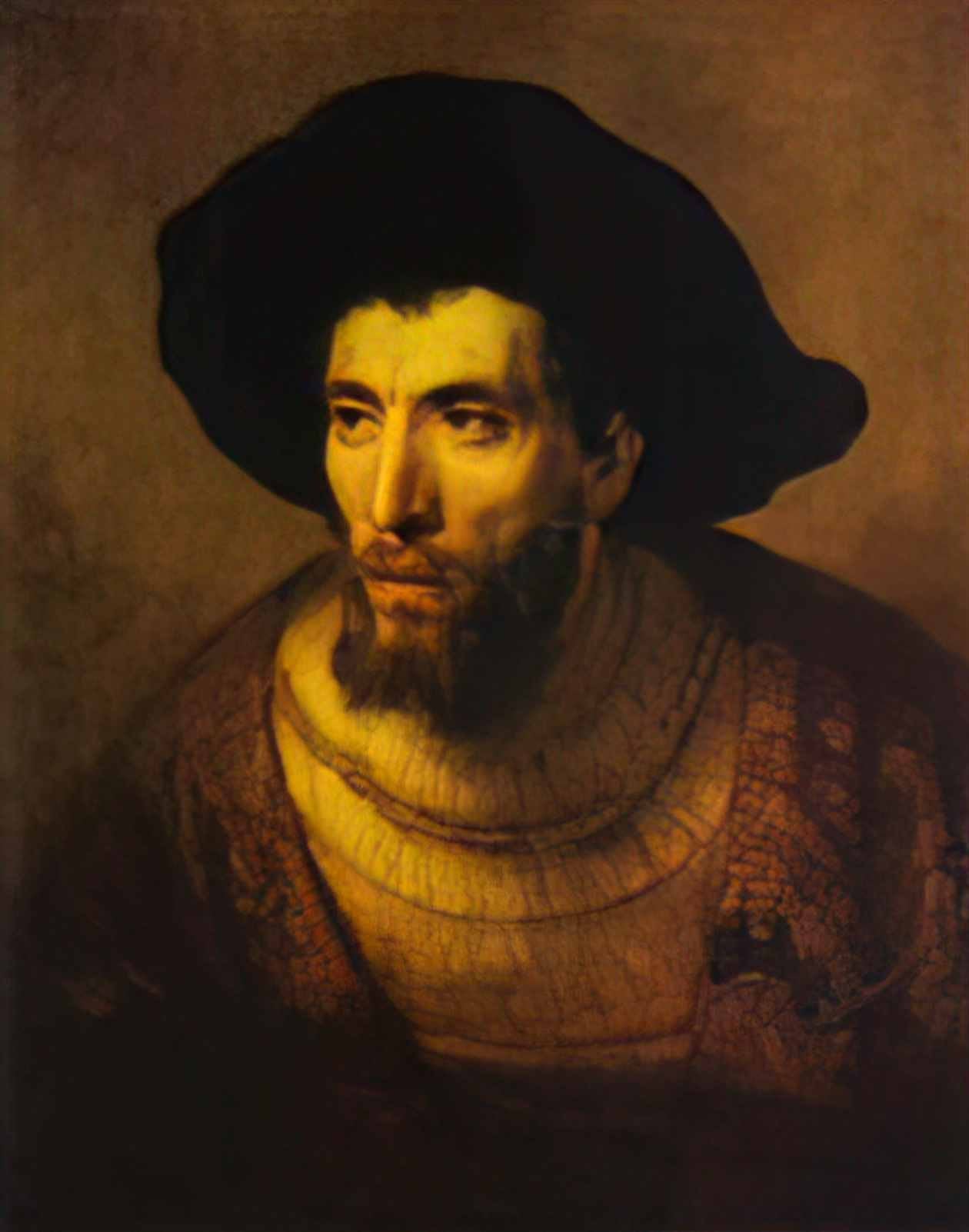 Rembrandt the philosopher Art A4 Photo Print