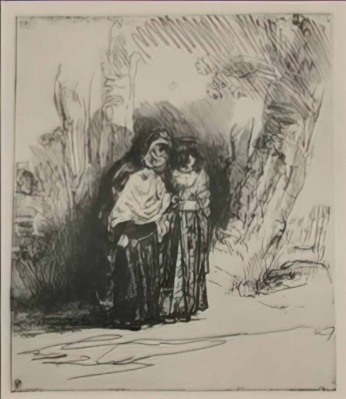 Rembrandt the spanish gypsy 1644 Art A4 Photo Print