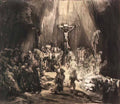 Rembrandt the three crosses 1653 Art A4 Photo Print