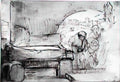 Rembrandt the three marys at the tomb Art A4 Photo Print