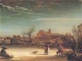 Rembrandt winter landscape 1646 Art A4 Photo Print