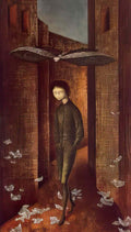 Remedios Varo boy and butterfly Art A4 Photo Print
