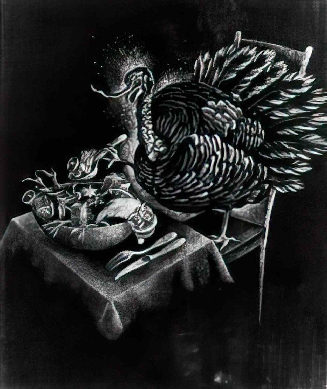 Remedios Varo christmas turkey Art A4 Photo Print