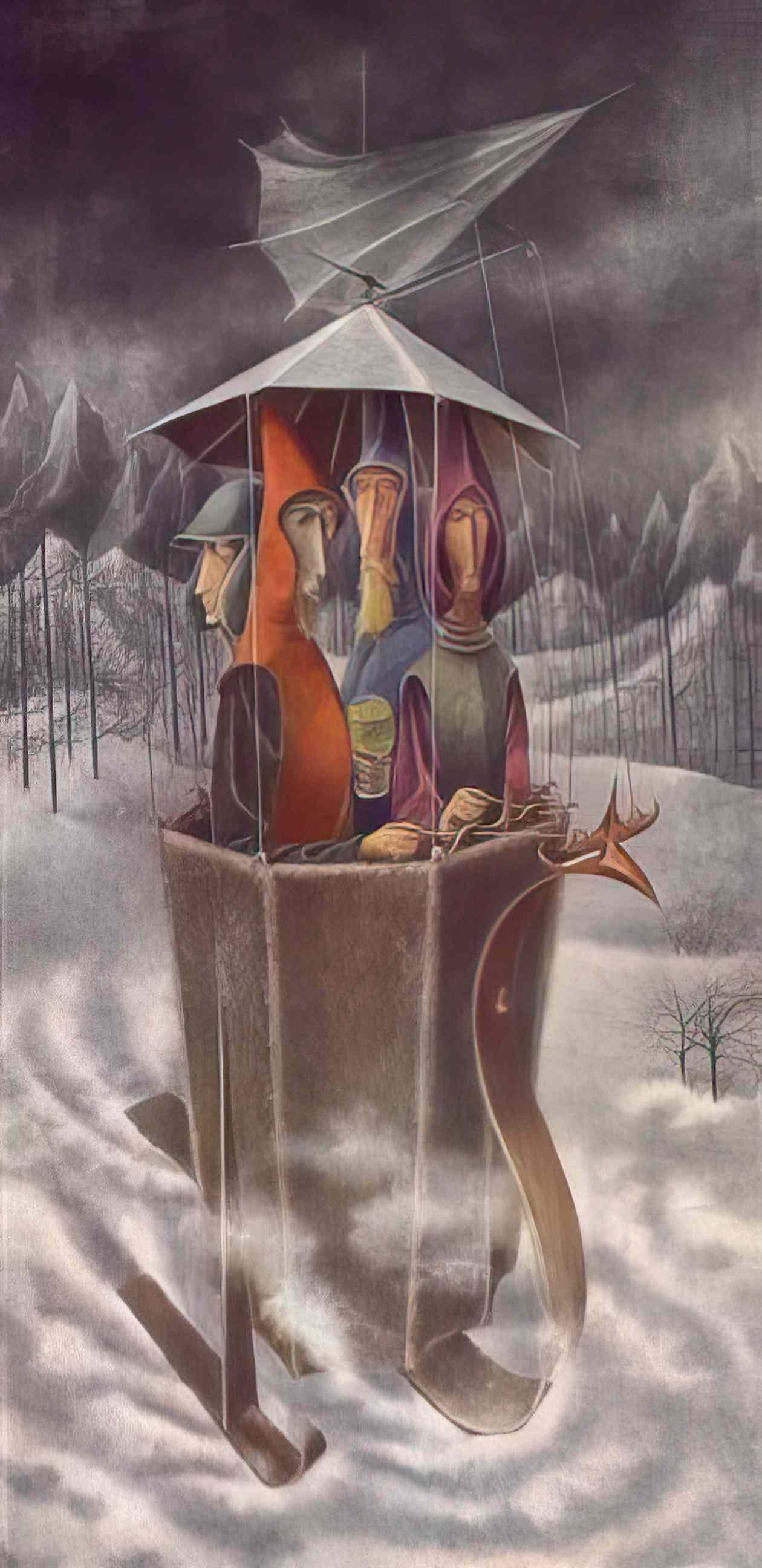 Remedios Varo expedition aqua aurea Art A4 Photo Print