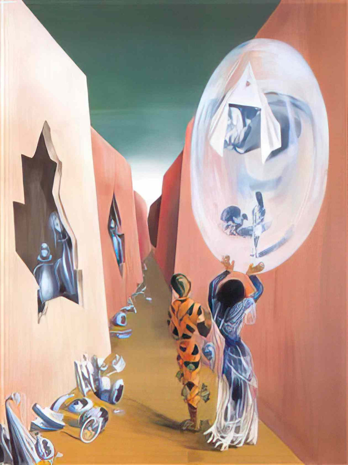 Remedios Varo gypsy and harlequin 1947 Art A4 Photo Print