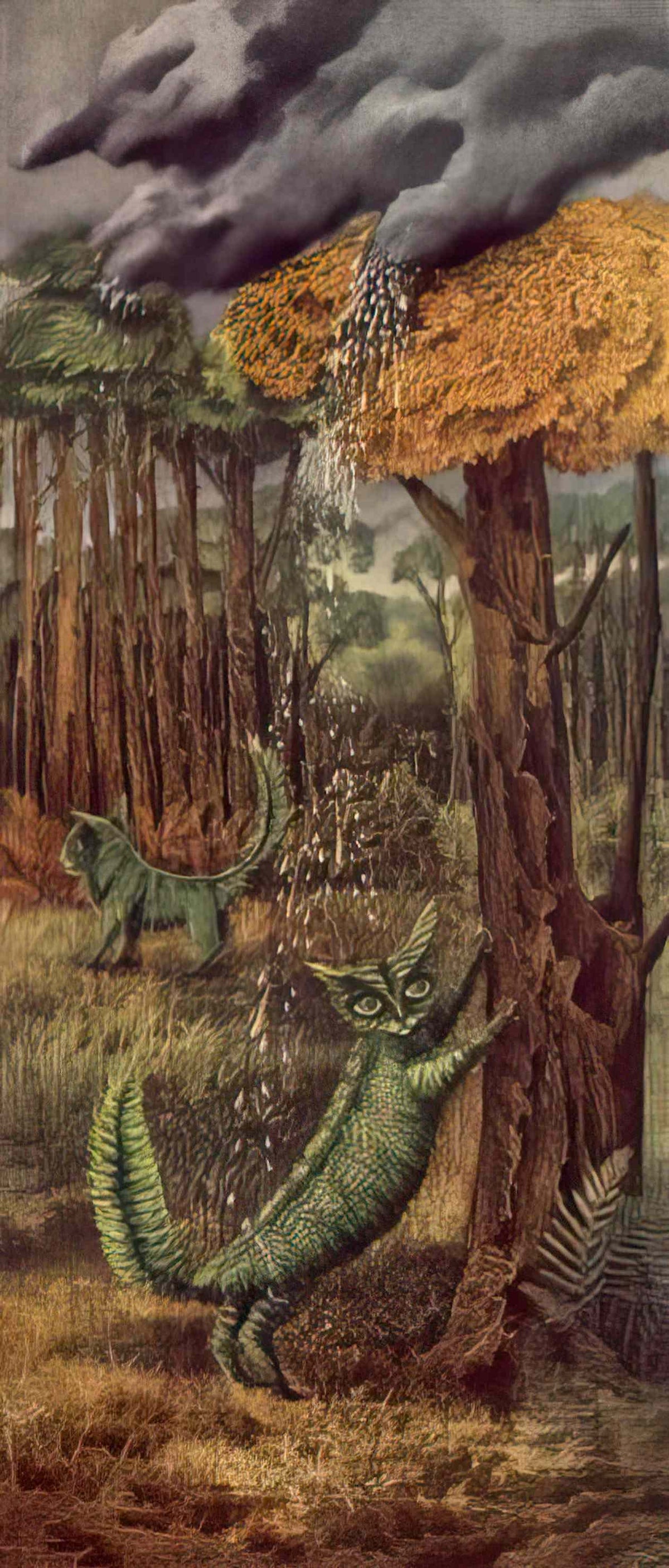 Remedios Varo the fern cat Art A4 Photo Print