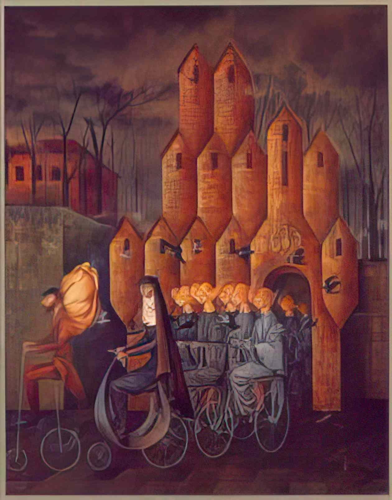 Remedios Varo towards the tower Art A4 Photo Print