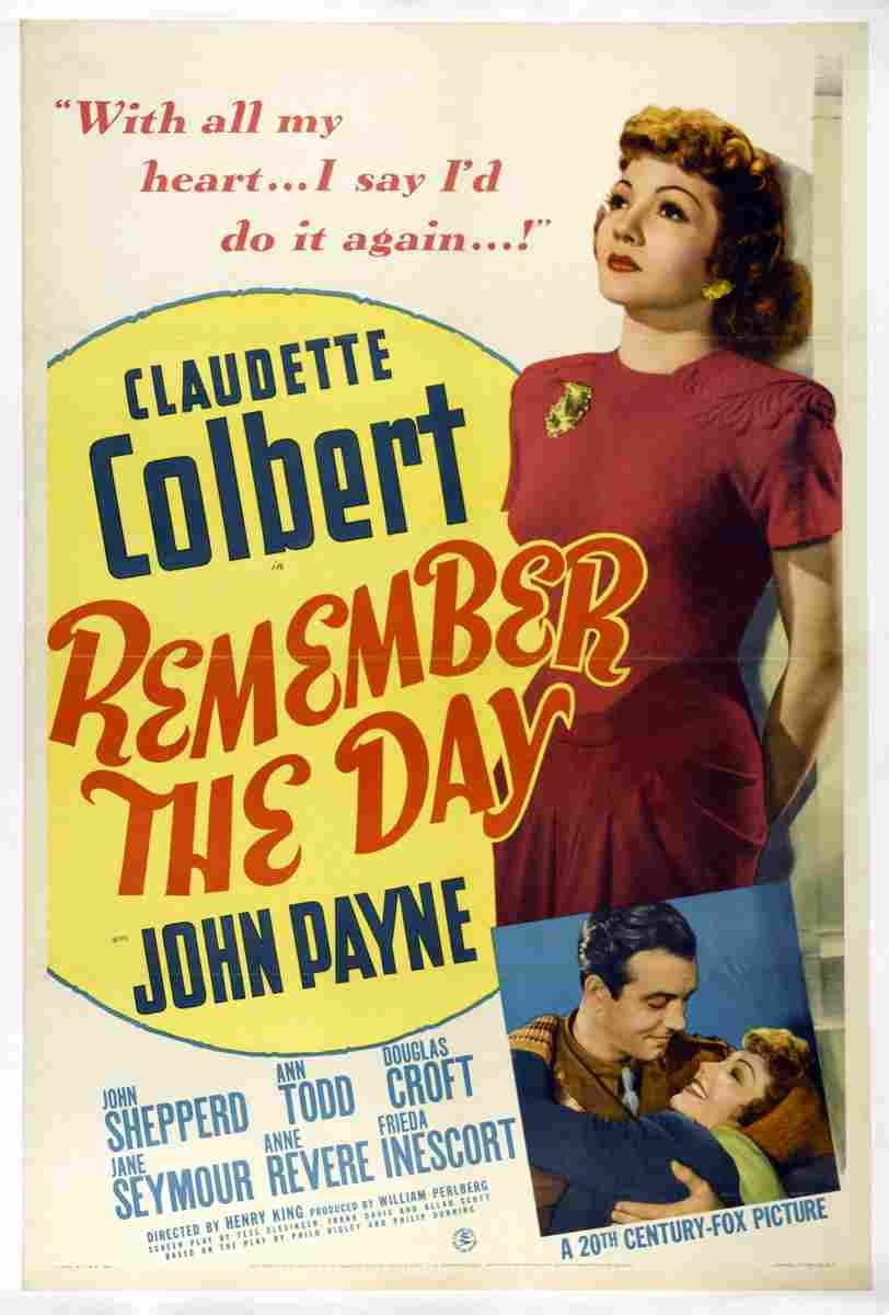 Remember the Day 01  film star poster A4 Photo Print