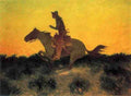 Remington Frederic Against The Sunset A4 Photo Print