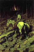 Remington Frederic Apache Fire Signal A4 Photo Print