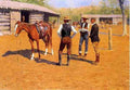 Remington Frederic Buying Polo Ponies In The West A4 Photo Print
