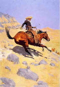 Remington Frederic The Cowboy A4 Photo Print