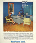 Remington Rand Office 1950s Vintage Retro Advert Poster