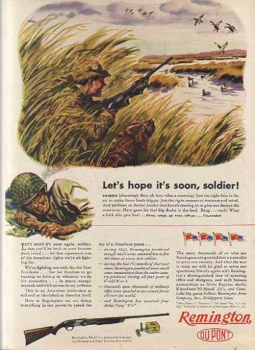 Remington Soldier Dupond Vintage Retro Advert Ads A4 Photo Print