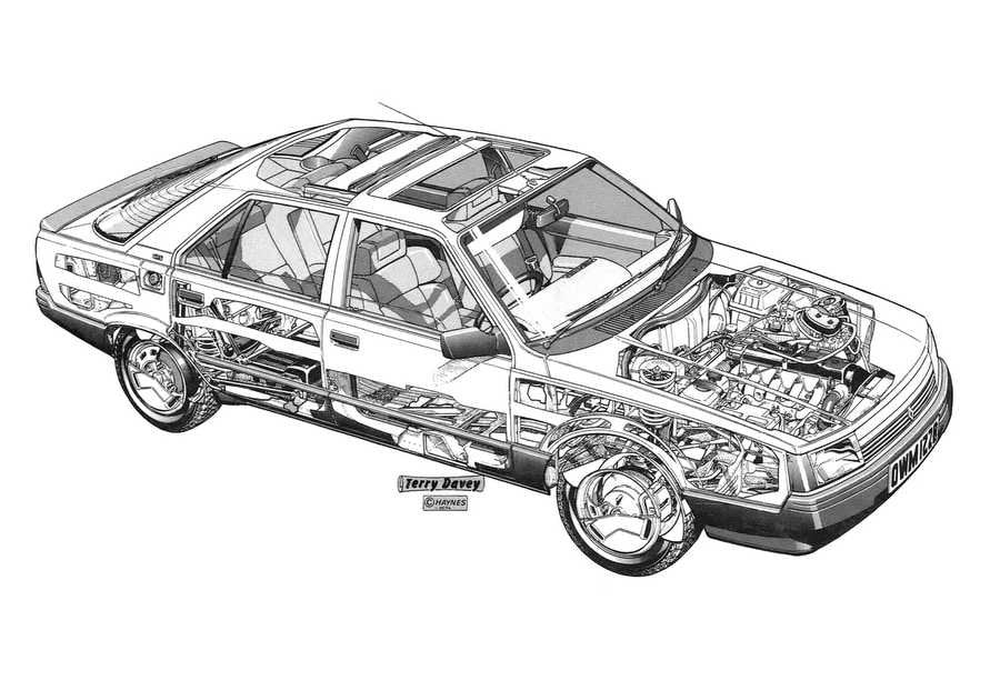 Renault 25 GTS 1984 1536x1044 cutaway A4 Photo Print