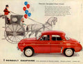 Renault Dauphine London 1950s Vintage Retro Advert Poster