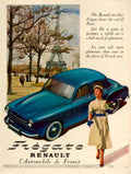 Renault Fragate Eiffel 1950s Vintage Retro Advert Poster
