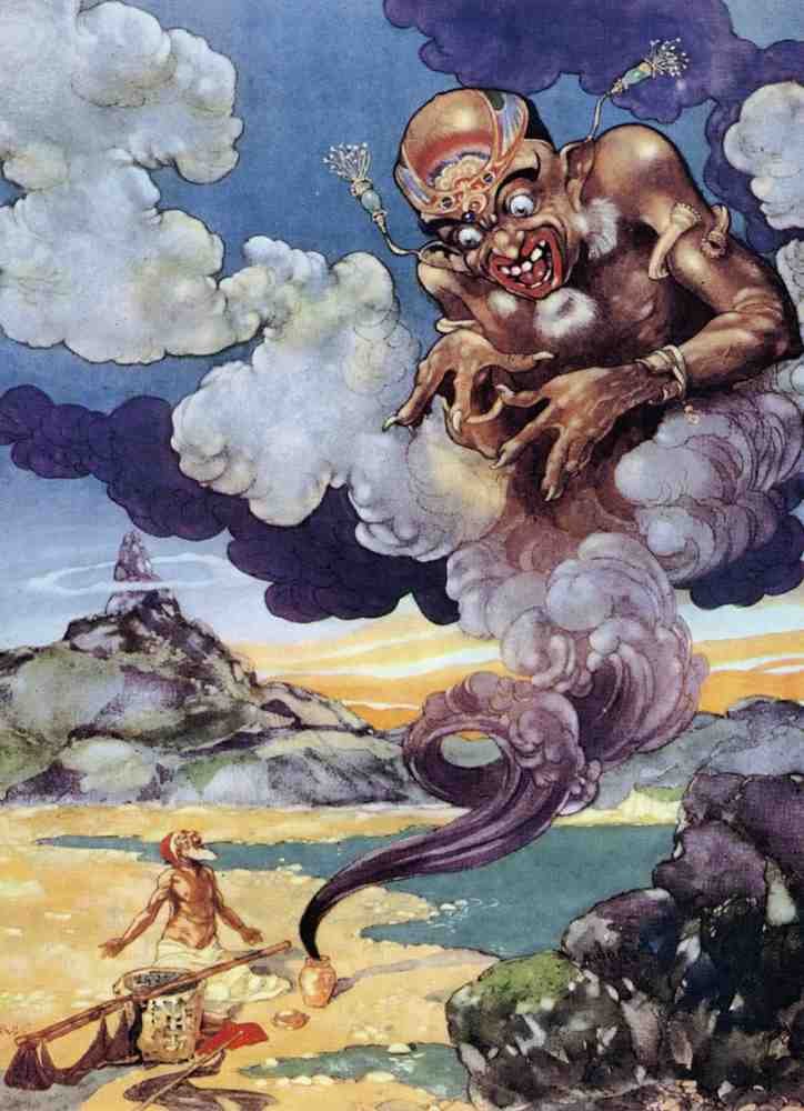 Rene Bull Page 008 Fairy Art Vintage Illustration A4 Photo Print