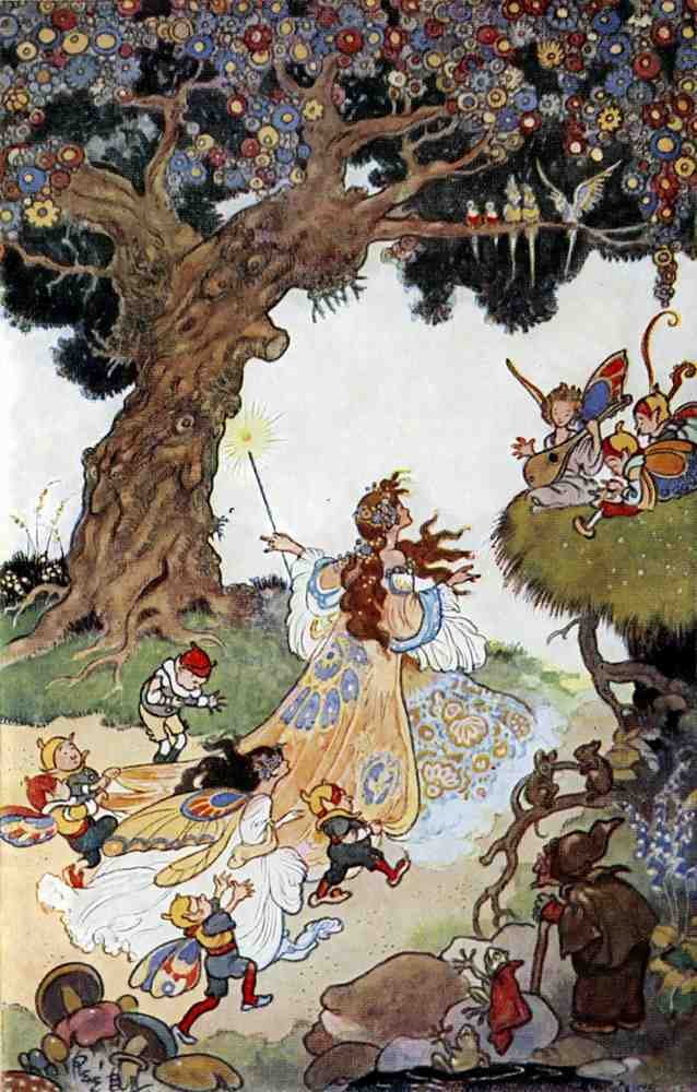 Rene Bull Page 126 Fairy Art Vintage Illustration A4 Photo Print