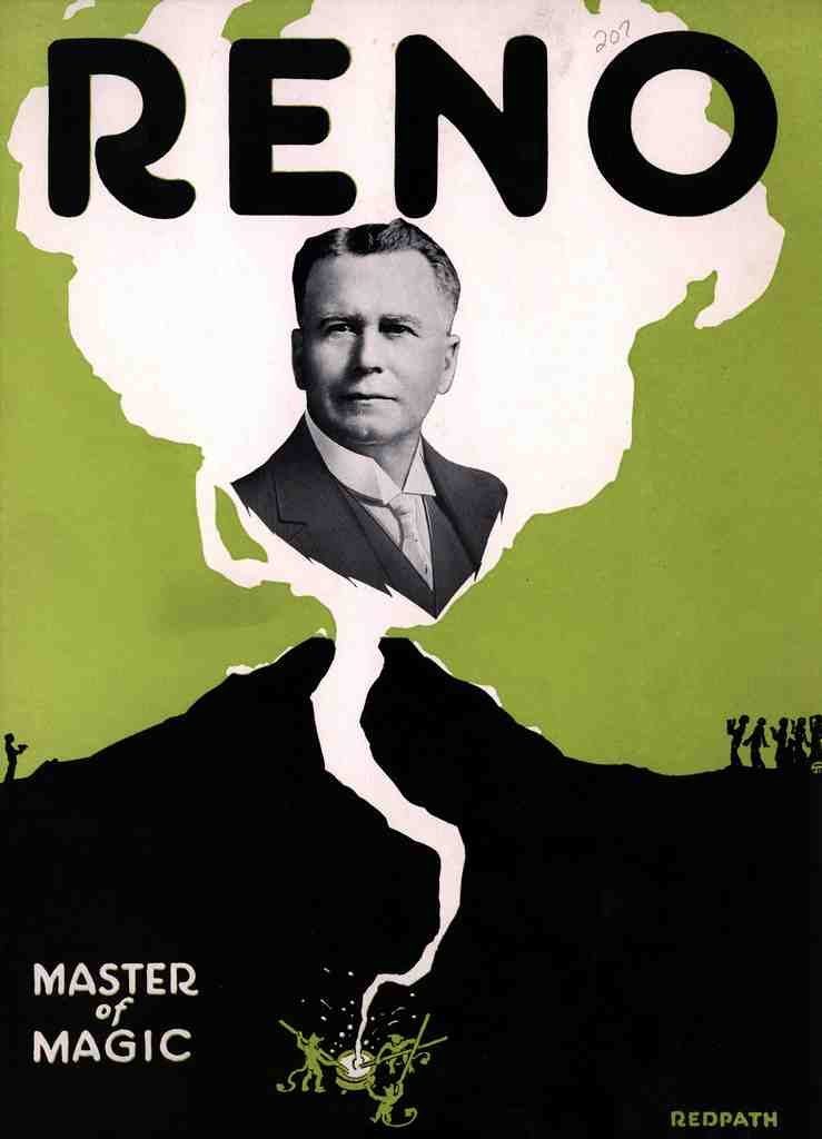 Reno 3 Magic Magician Vintage A4 Photo Print