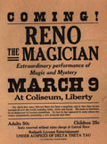 Reno 4 Magic Magician Vintage A4 Photo Print