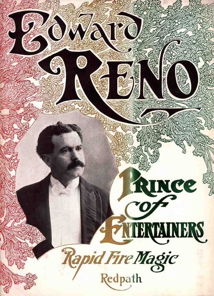 Reno Magic Magician Vintage A4 Photo Print