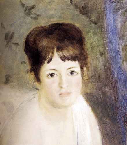 Renoir Auguste Head Of A Woman A4 Photo Print