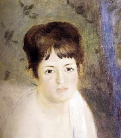 Renoir Auguste Head Of Woman A4 Photo Print