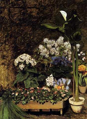 Renoir Auguste Mixed Spring Flowers A4 Photo Print
