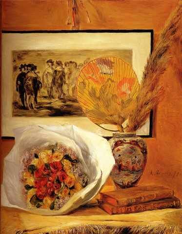 Renoir Auguste Still Life With Bouquet A4 Photo Print