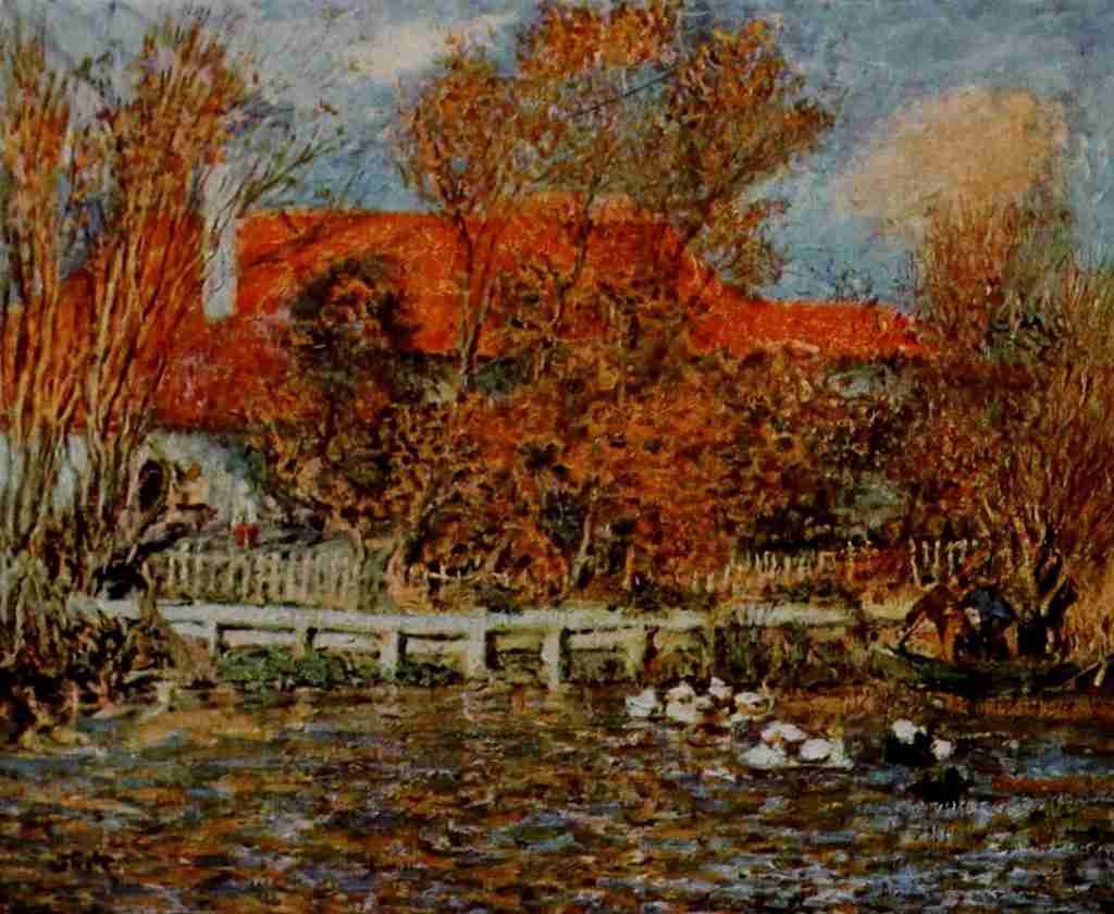 Renoir Pierre Auguste 1841 1919 The Duck Pond A4 Photo Print