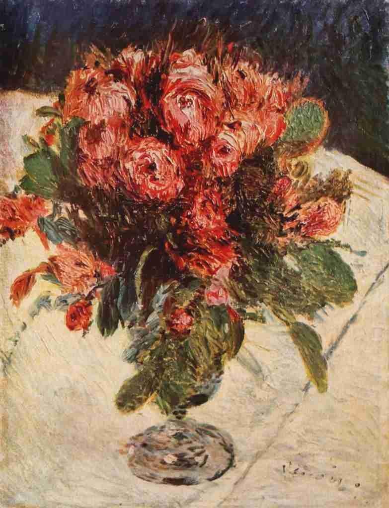 Renoir Pierre Auguste 1841 1919 Vase of Roses A4 Photo Print
